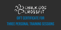 Gift Certificate for Three 1-Hour Personal Training Sessions
