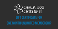 Gift Certificate for One Month of Unlimited Membership