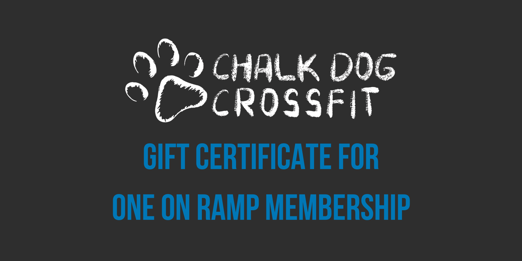 Gift Certificate for One On Ramp Membership